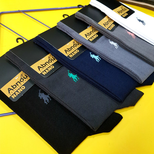 جوراب ساقدار مردانه ۸۵٪پنبه برند آبنوس بسته ۱۲ جفتی قیمت عمده از تولید به مصرف