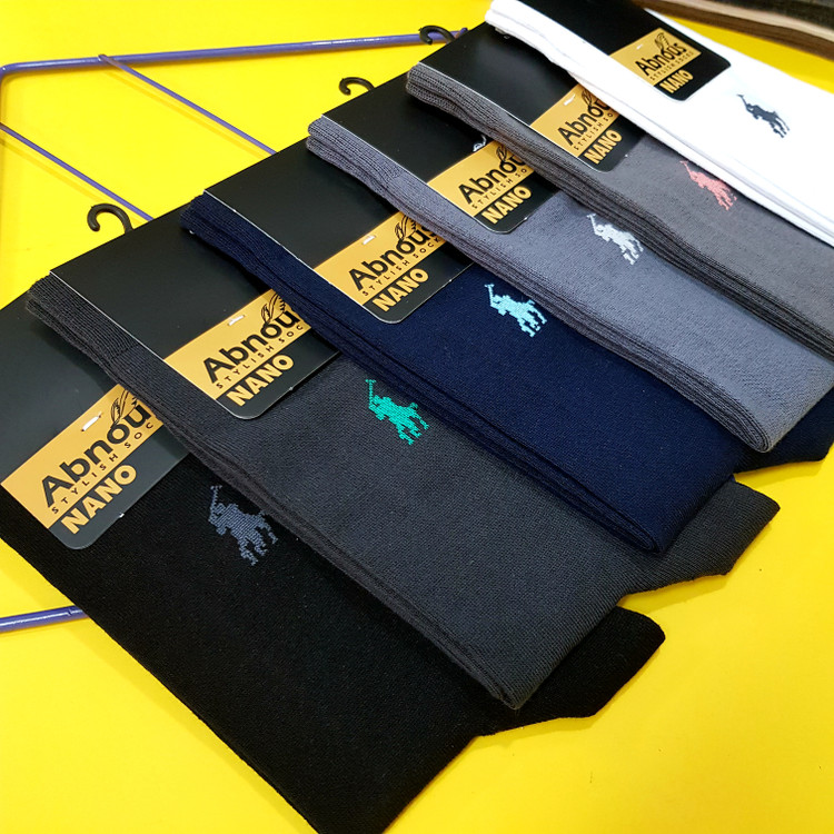 جوراب ساقدار مردانه ۸۵٪پنبه برند آبنوس بسته ۱۲ جفتی قیمت عمده از تولید به مصرف