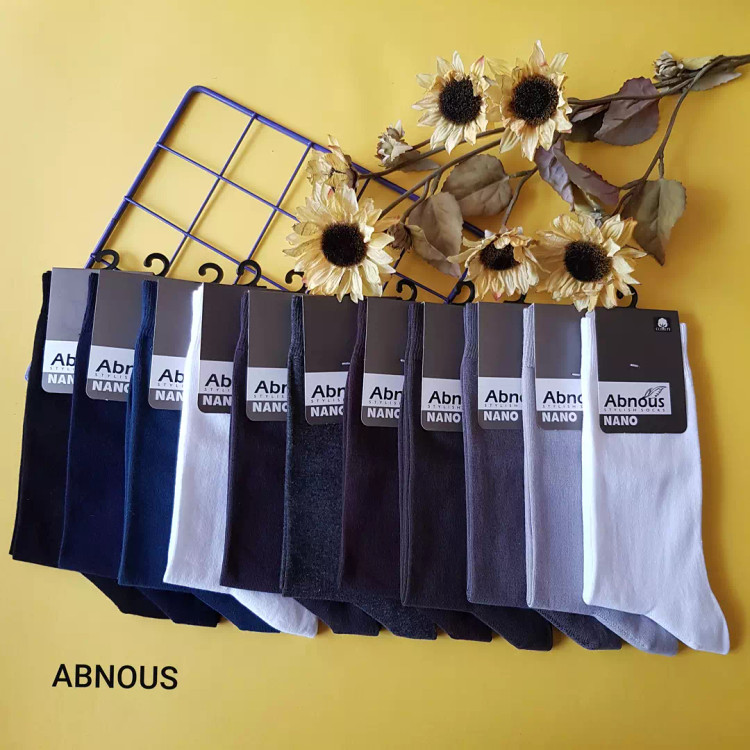 جوراب ساقدار مردانه ۸۵٪پنبه برند آبنوس بسته ۱۲ جفتی سایز:۴۱تا ۴۴ قیمت عمده از تولید به مصرف