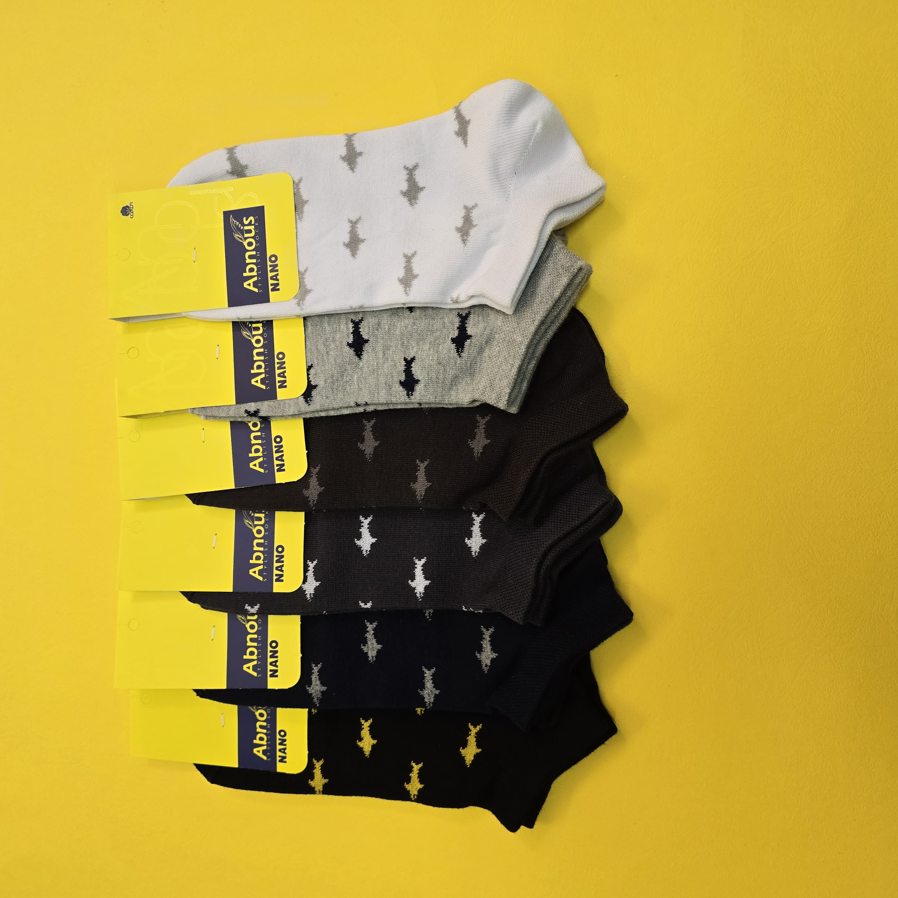 جوراب مچی مردانه  ۸۵٪پنبه  برند آبنوس  بسته۱۲ جفتی  قیمت عمده از تولید به مصرف  سایز: ۴۱تا۴۴