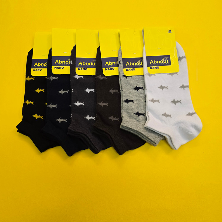 جوراب مچی مردانه ۸۵٪پنبه برند آبنوس بسته۱۲ جفتی قیمت عمده از تولید به مصرف سایز: ۴۱تا۴۴