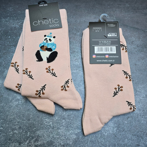 جوراب زنانه برند چتیک ترکیه ٪ ۸۰ پنبه سایز: ۳۶ تا ۴۱