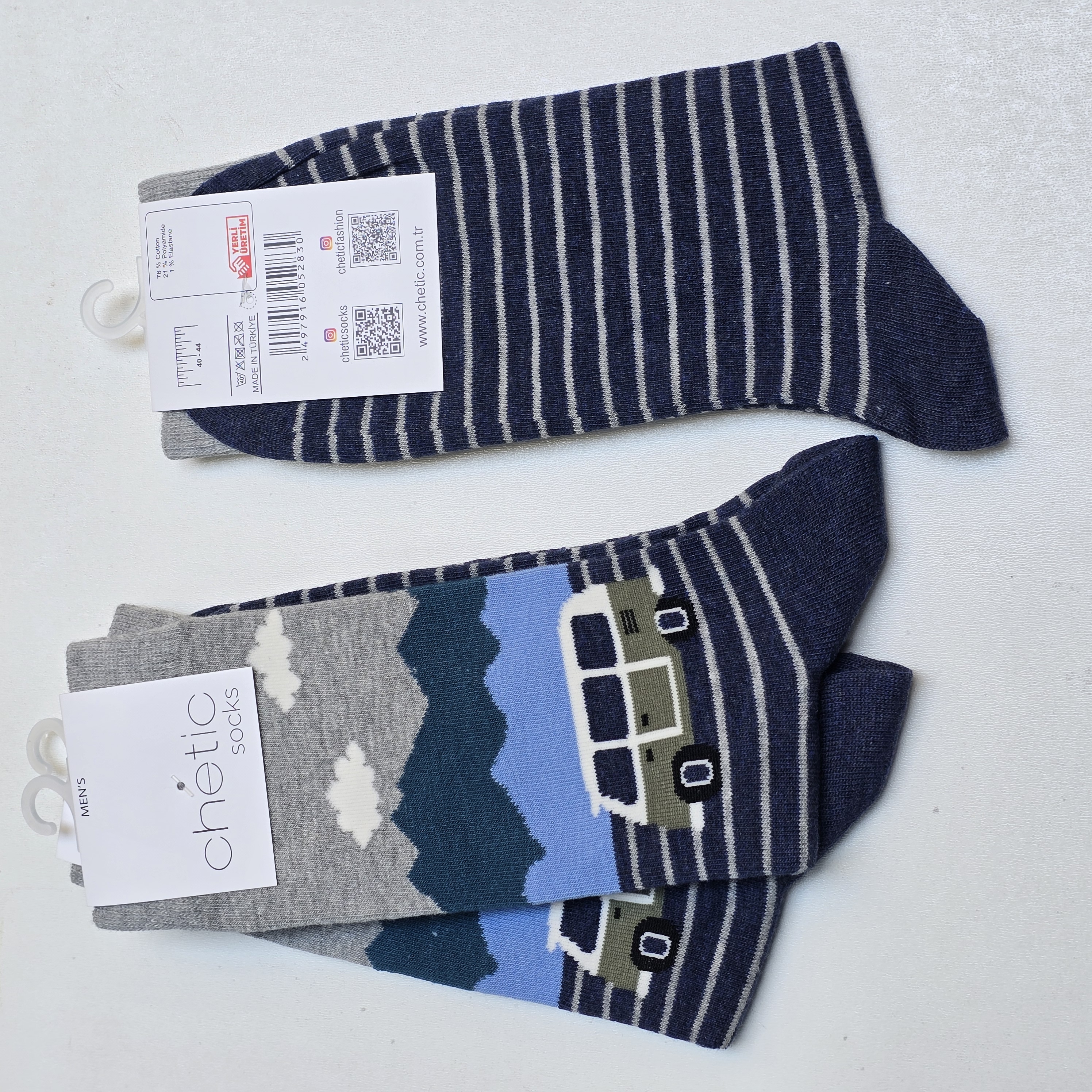 جوراب مردانه برند چتیک ترکیه ٪ ۸۰ پنبه سایز: ۴۰ تا ۴۴