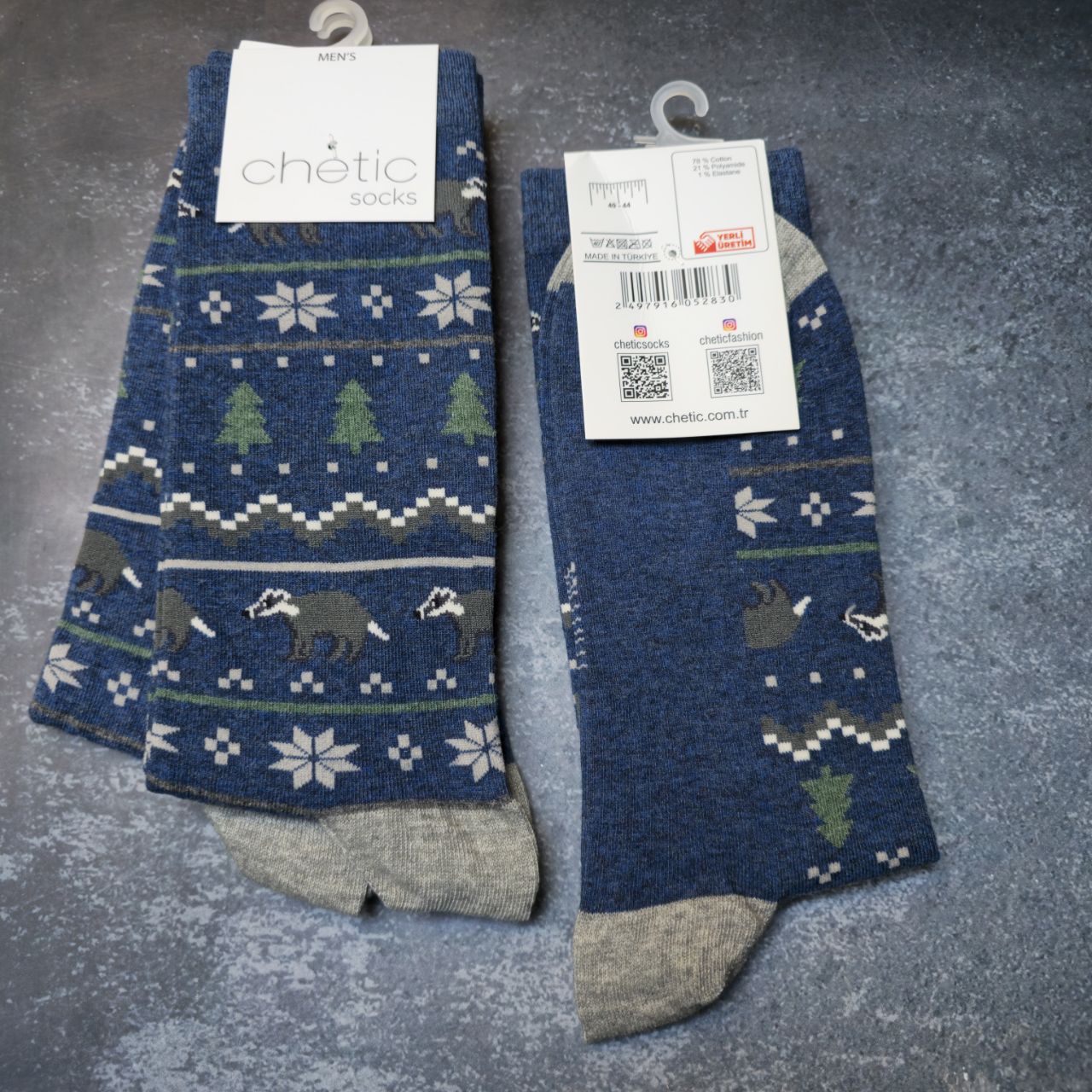 جوراب مردانه برند چتیک ترکیه ٪ ۸۰ پنبه سایز: ۴۰ تا ۴۴