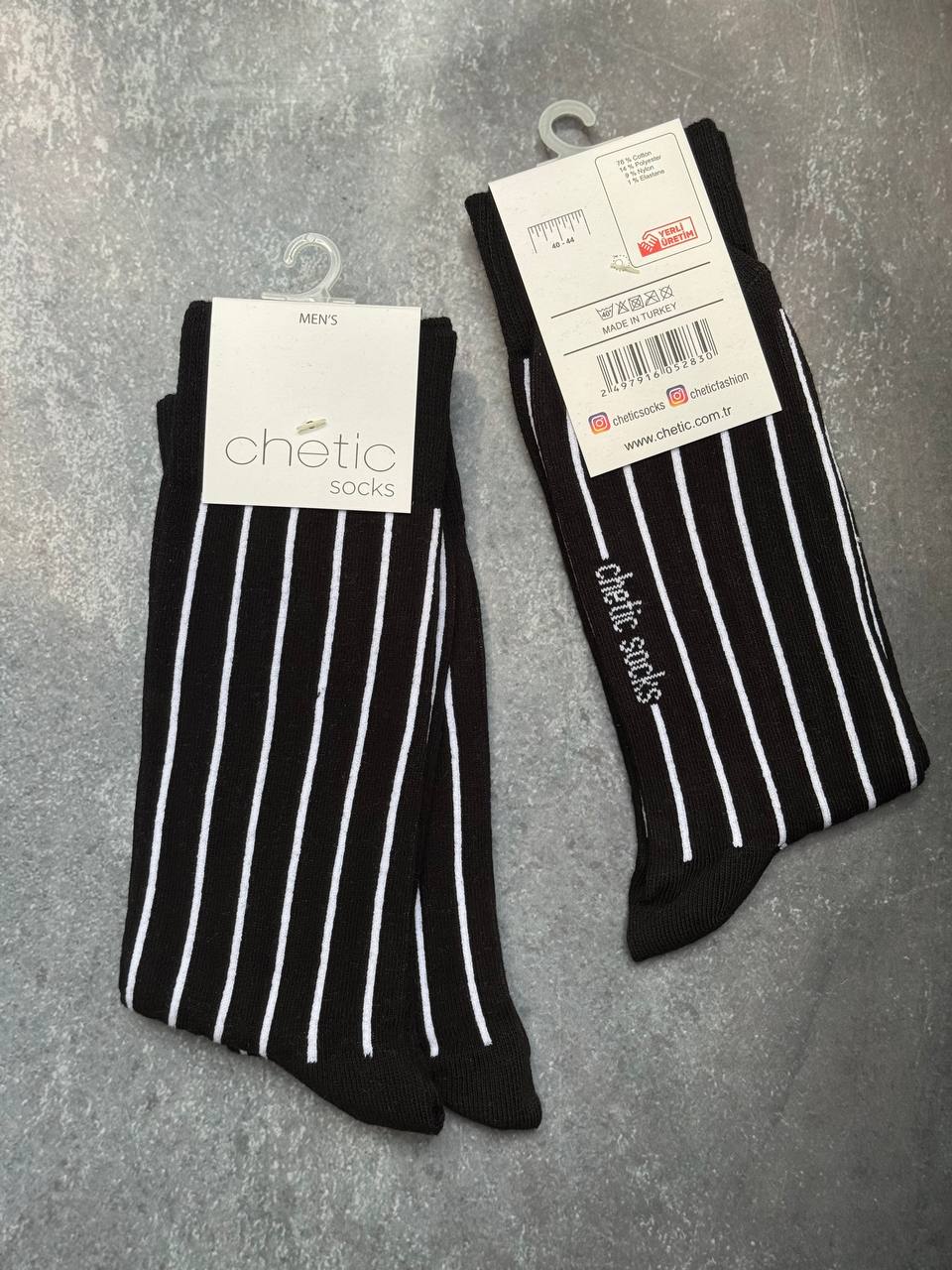 جوراب مردانه برند چتیک ترکیه ٪ ۸۰ پنبه سایز: ۴۰ تا ۴۴