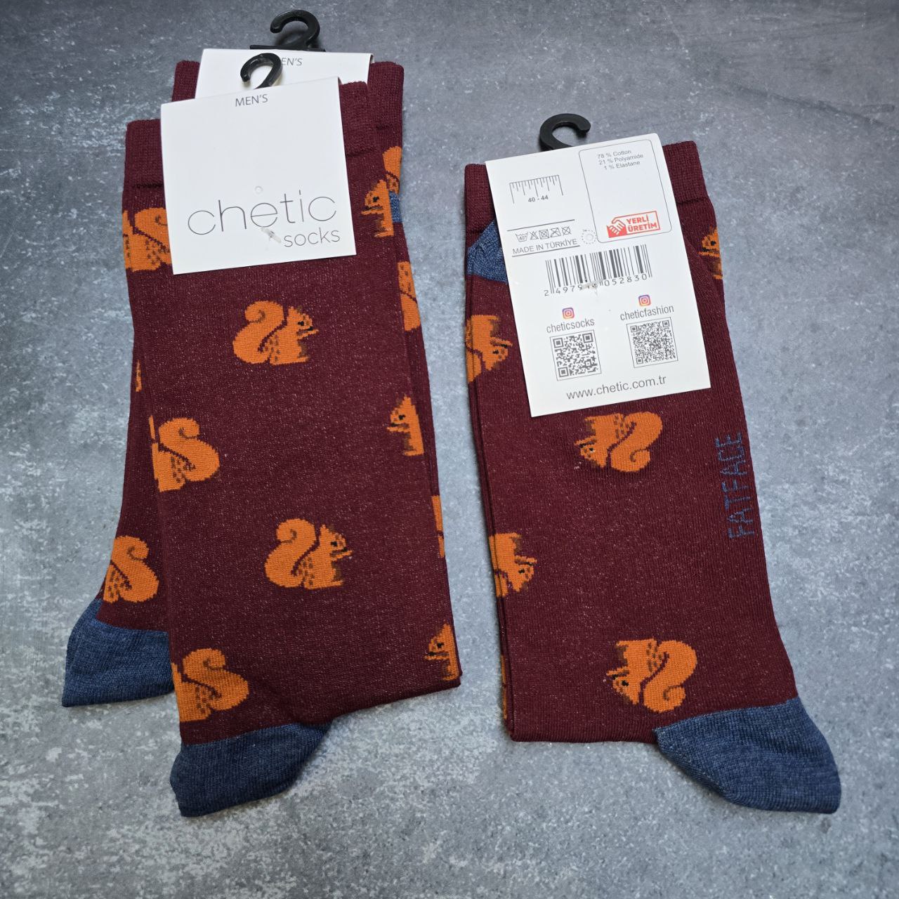 جوراب مردانه برند چتیک ترکیه ٪ ۸۰ پنبه سایز: ۴۰ تا ۴۴
