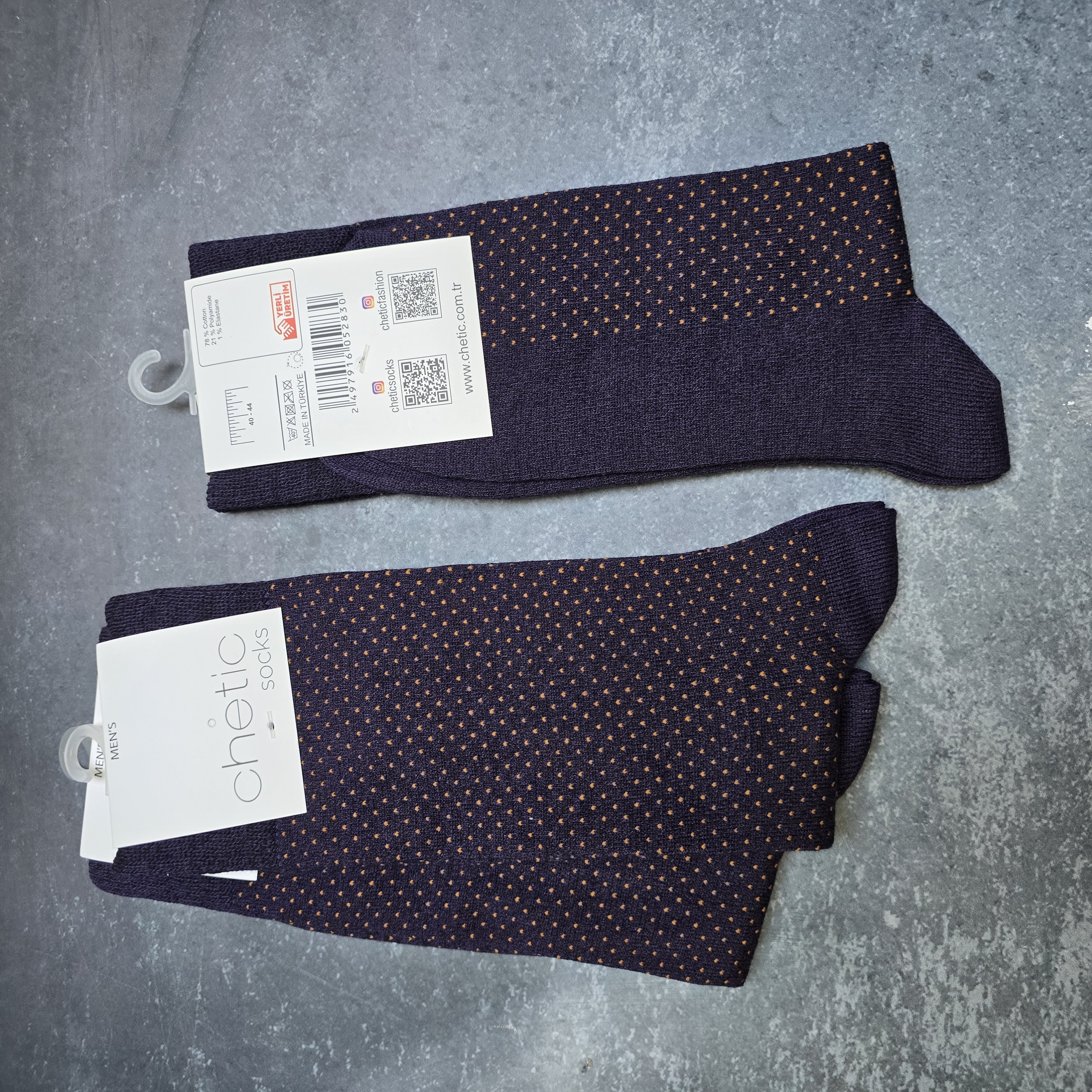 جوراب مردانه برند چتیک ترکیه ٪ ۸۰ پنبه سایز: ۴۰ تا ۴۴