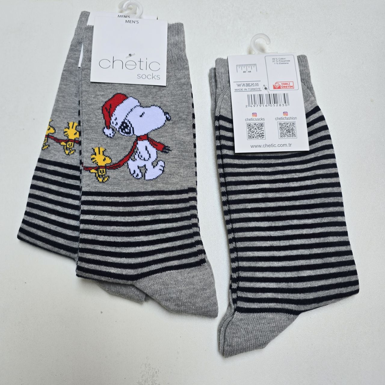 جوراب مردانه برند چتیک ترکیه ٪ ۸۰ پنبه سایز: ۴۰ تا ۴۴