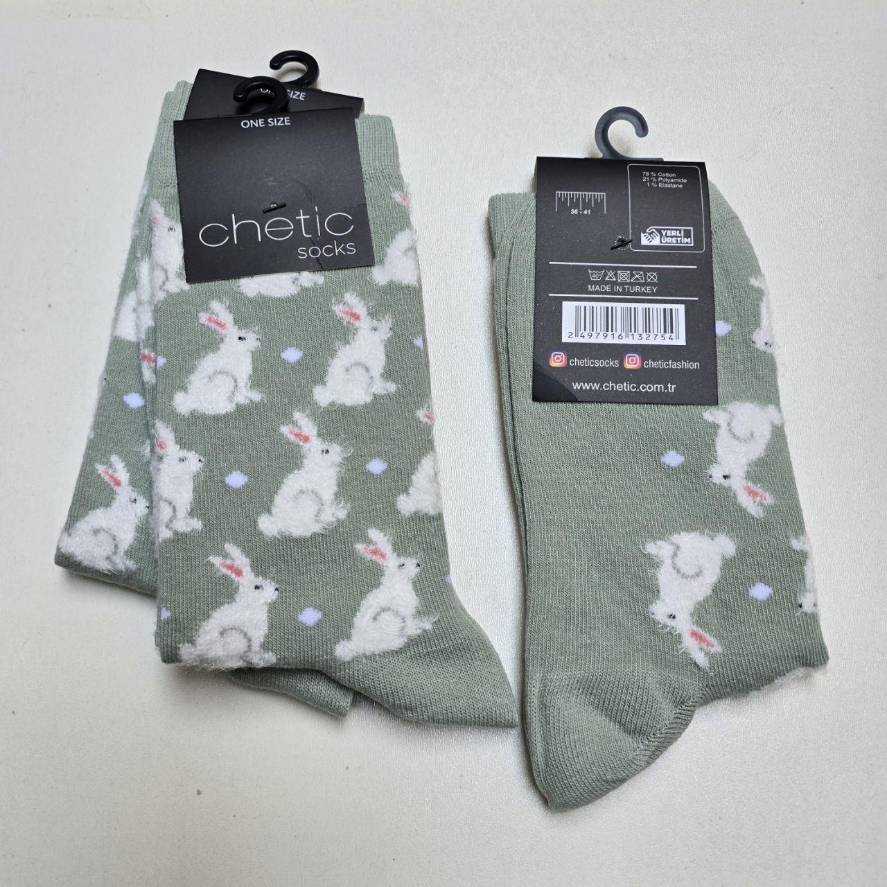 جوراب زنانه برند چتیک ترکیه ٪ ۸۰ پنبه سایز: ۳۶ تا ۴۱