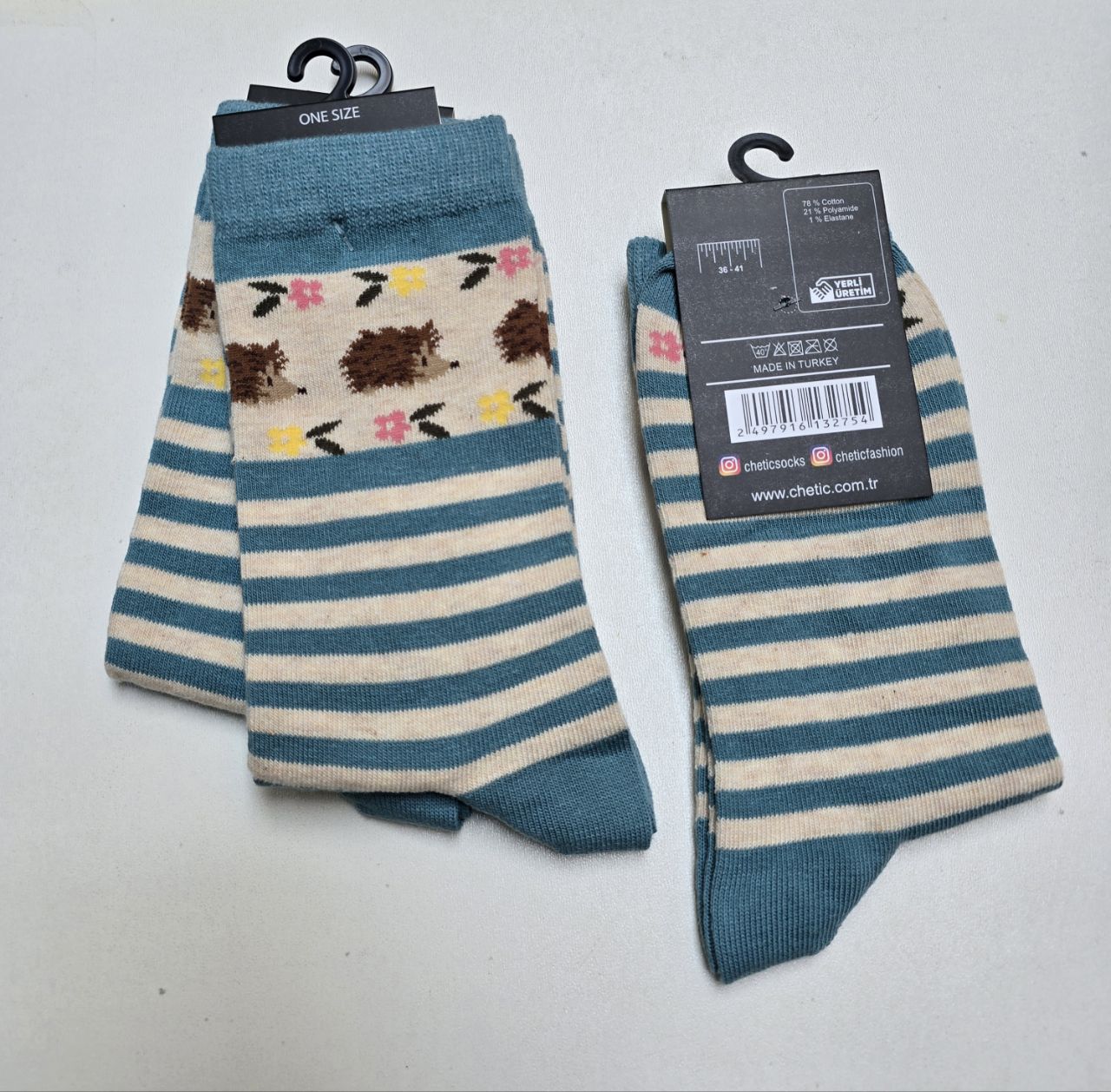 جوراب زنانه برند چتیک ترکیه ٪ ۸۰ پنبه سایز: ۳۶ تا ۴۱