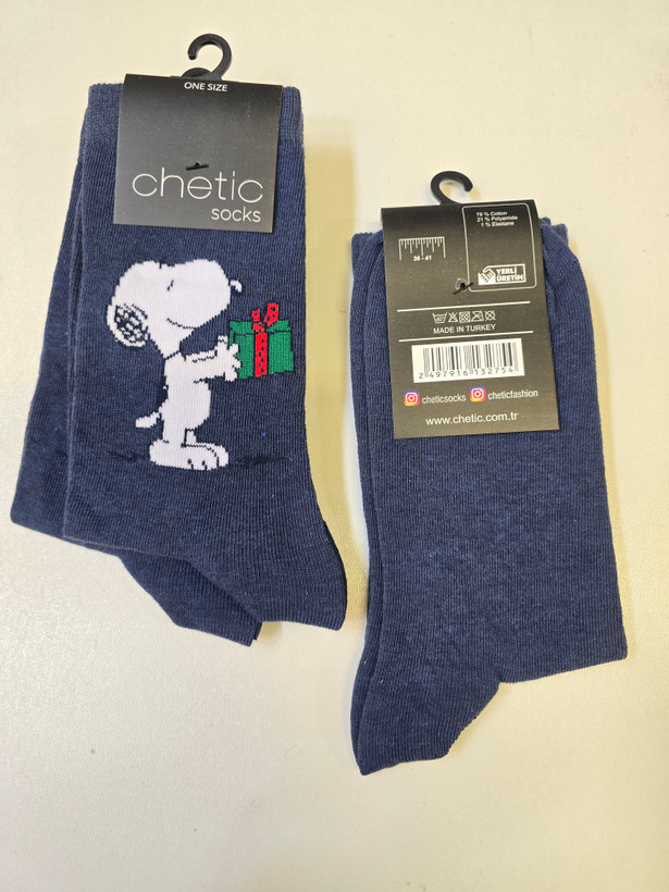 جوراب زنانه برند چتیک ترکیه ٪ ۸۰ پنبه سایز: ۳۶ تا ۴۱