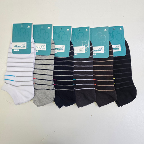 جوراب مچی مردانه ۸۵٪پنبه برند آبنوس بسته۱۲ جفتی قیمت عمده از تولید به مصرف سایز: ۴۱تا۴۴