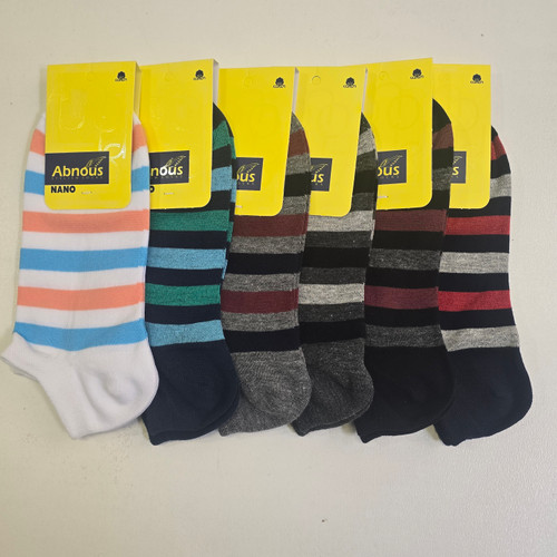 جوراب مچی مردانه ۸۵٪پنبه برند آبنوس بسته۱۲ جفتی قیمت عمده از تولید به مصرف سایز: ۴۱تا۴۴