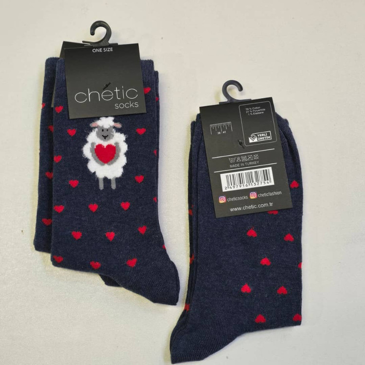جوراب زنانه برند چتیک ترکیه ٪ ۸۰ پنبه سایز: ۳۶ تا ۴۱