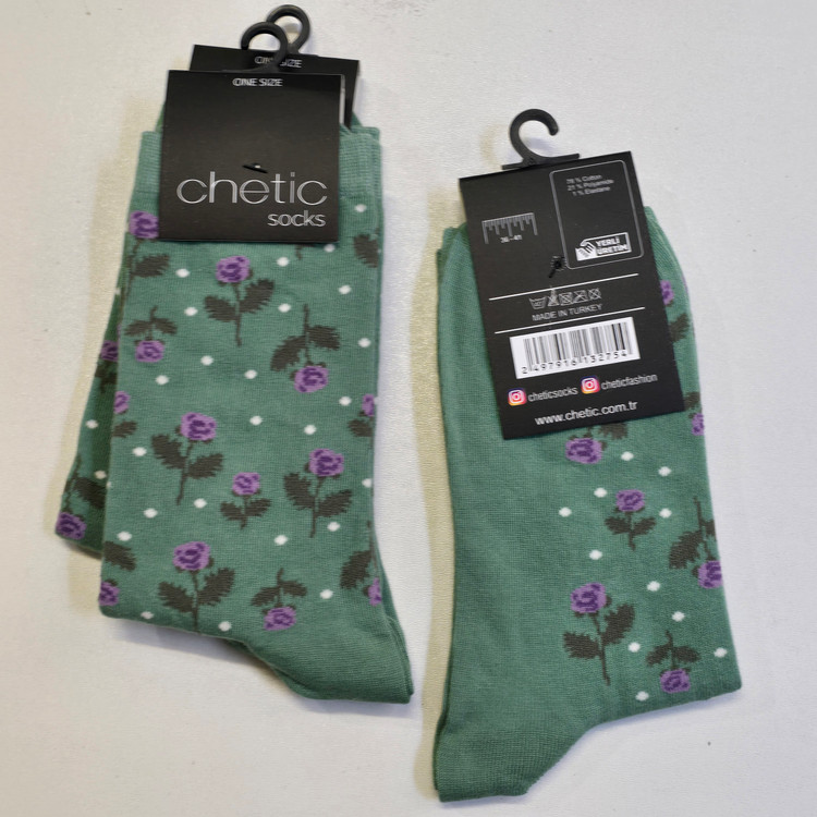 جوراب زنانه برند چتیک ترکیه ٪ ۸۰ پنبه سایز: ۳۶ تا ۴۱