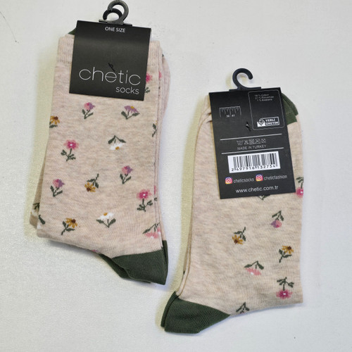 جوراب زنانه برند چتیک ترکیه ٪ ۸۰ پنبه سایز: ۳۶ تا ۴۱