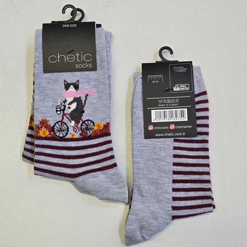 جوراب زنانه برند چتیک ترکیه ٪ ۸۰ پنبه سایز: ۳۶ تا ۴۱