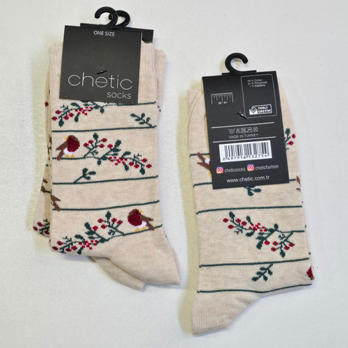 جوراب زنانه برند چتیک ترکیه ٪ ۸۰ پنبه سایز: ۳۶ تا ۴۱
