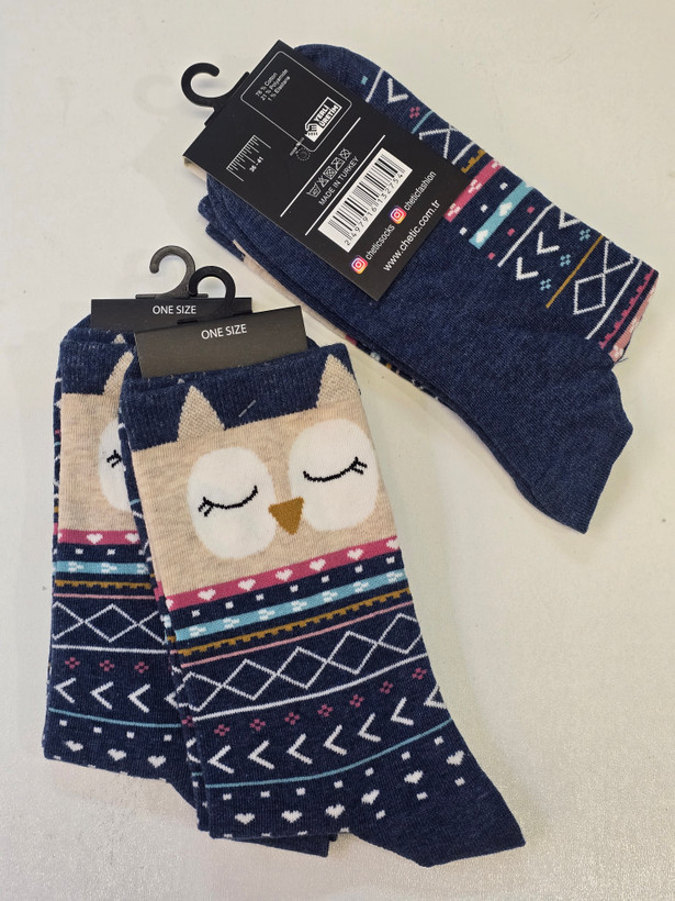 جوراب زنانه برند چتیک ترکیه ٪ ۸۰ پنبه سایز: ۳۶ تا ۴۱