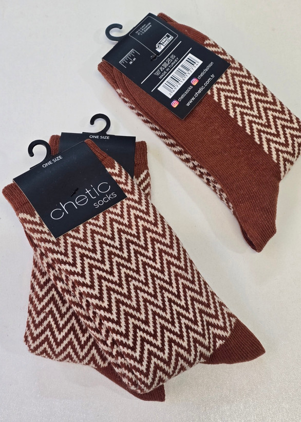 جوراب زنانه برند چتیک ترکیه ٪۸۰ پنبه ( ضخیم ) سایز: ۳۶ تا ۴۱