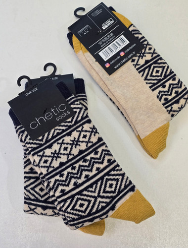جوراب زنانه برند چتیک ترکیه ٪۸۰ پنبه ( ضخیم ) سایز: ۳۶ تا ۴۱