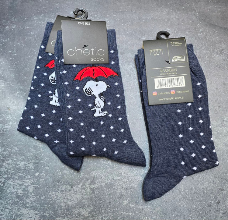 جوراب زنانه برند چتیک ترکیه ٪ ۸۰ پنبه سایز: ۳۶ تا ۴۱